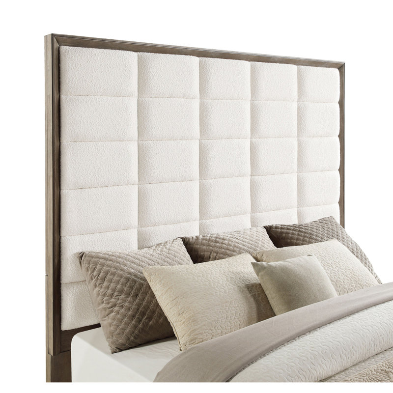Prescott Taupe Oak Eastern Bauke Panel Bed, King