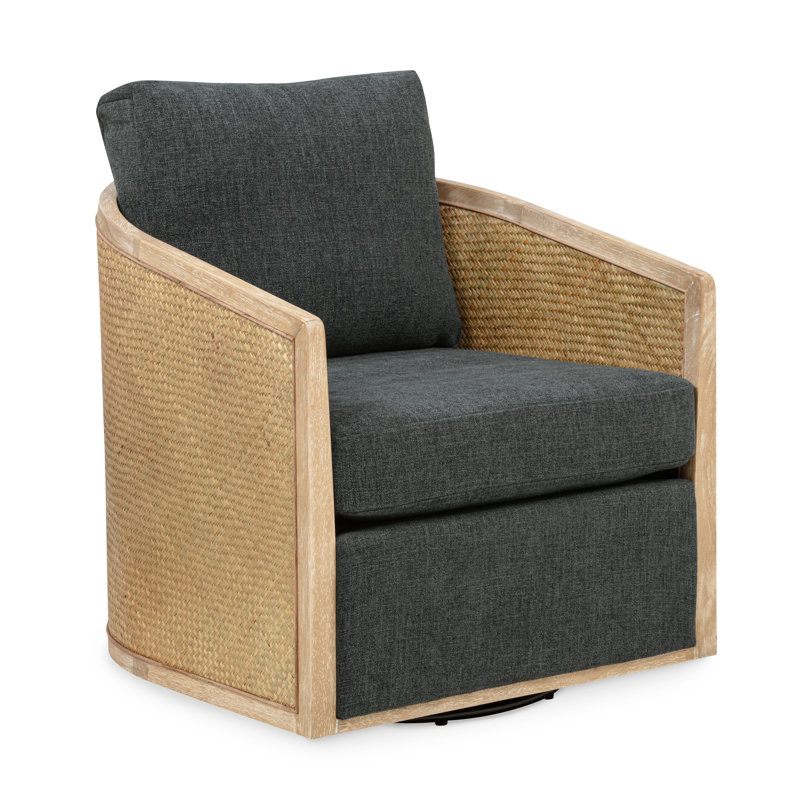Chaise pivotante en rotin Keegan