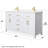 Beckett 60" Freestanding Double Bathroom Vanity with Cultured Marble Top-46032556-61130375-49797321