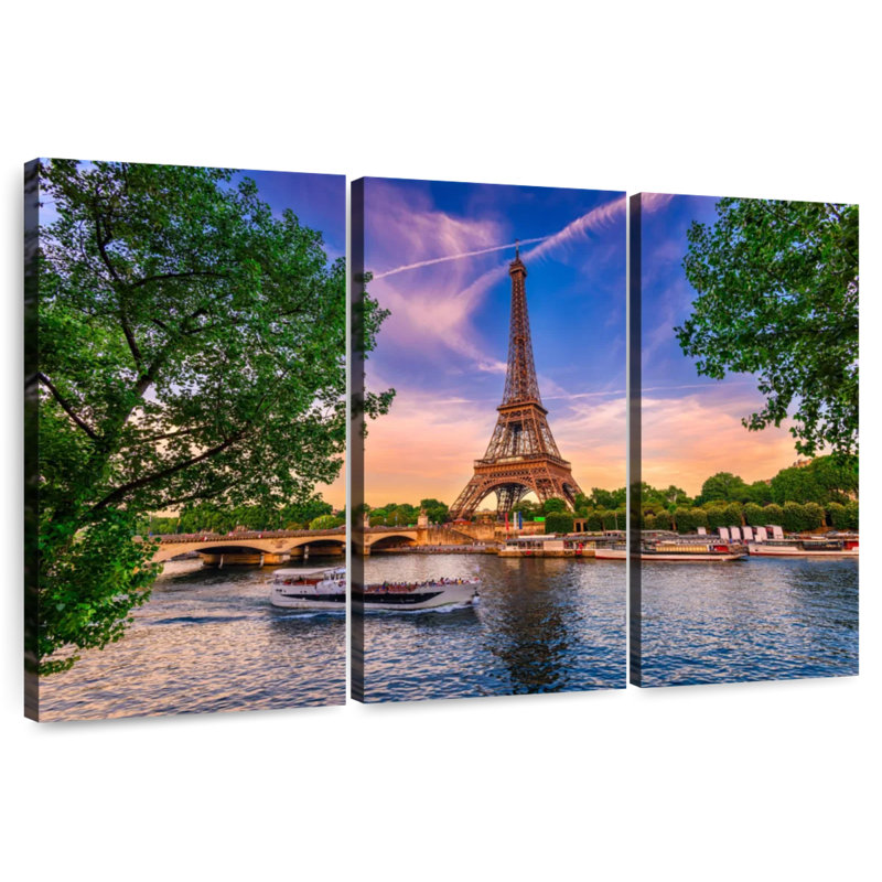 Sebbie Paris Eiffel Tower, 28" H x 45" W