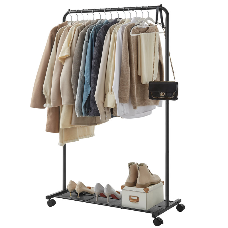 Mcvay 92.5cm Rolling Clothing Rack
