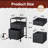 2 Drawer Mobile File Cabinet, Fabric Vertical Filing Cabinet With Open Storage Shelf,Rolling Printer Stand-110733094