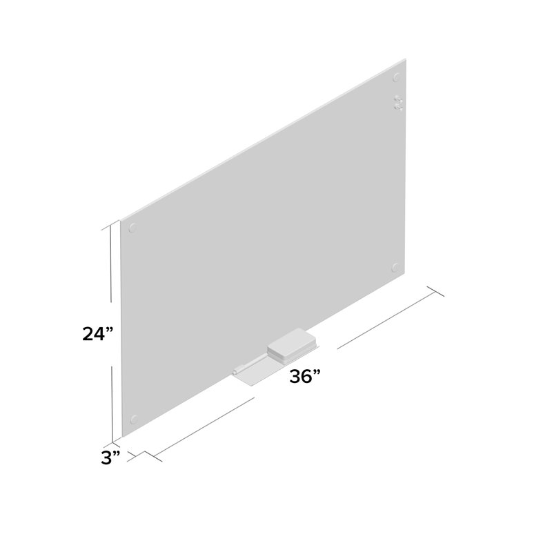 Mount-it Yes Glass Wall Whiteboard