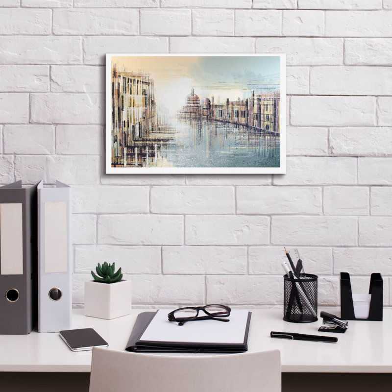 «Idellic Venice At Sunset» par Marc Todd, H 12 po x l 18 po x P 0,75 po