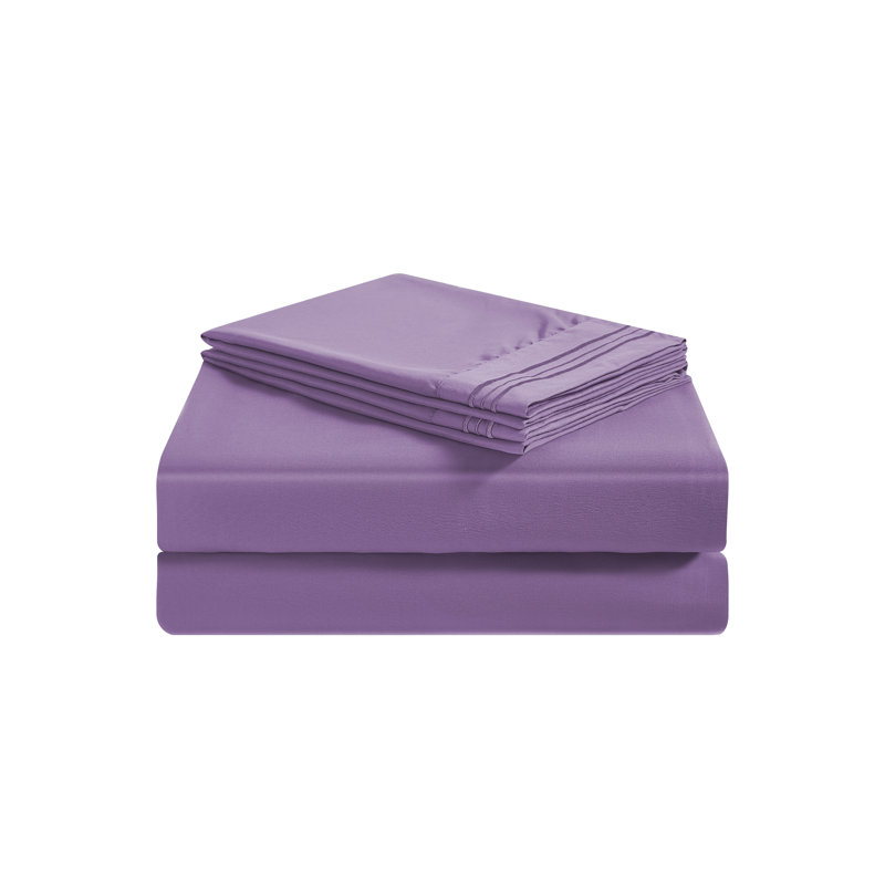 Premium Rayon from Bamboo Sheet Set Deep Pockets, Cooling, Ultra Soft and Breathable, Lavender