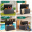 Boîte de rangement 230Gallon, boîte de rangement verrouillable pour meubles, outils de jardin et rangement d'outils (noir)-123413299