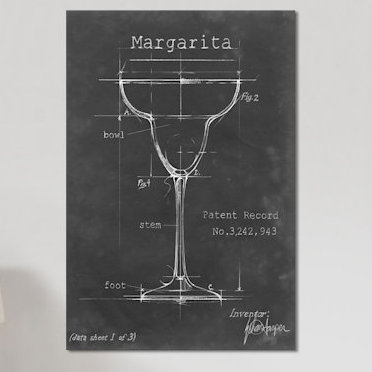 «Barware Blueprint VI», impression sur toile