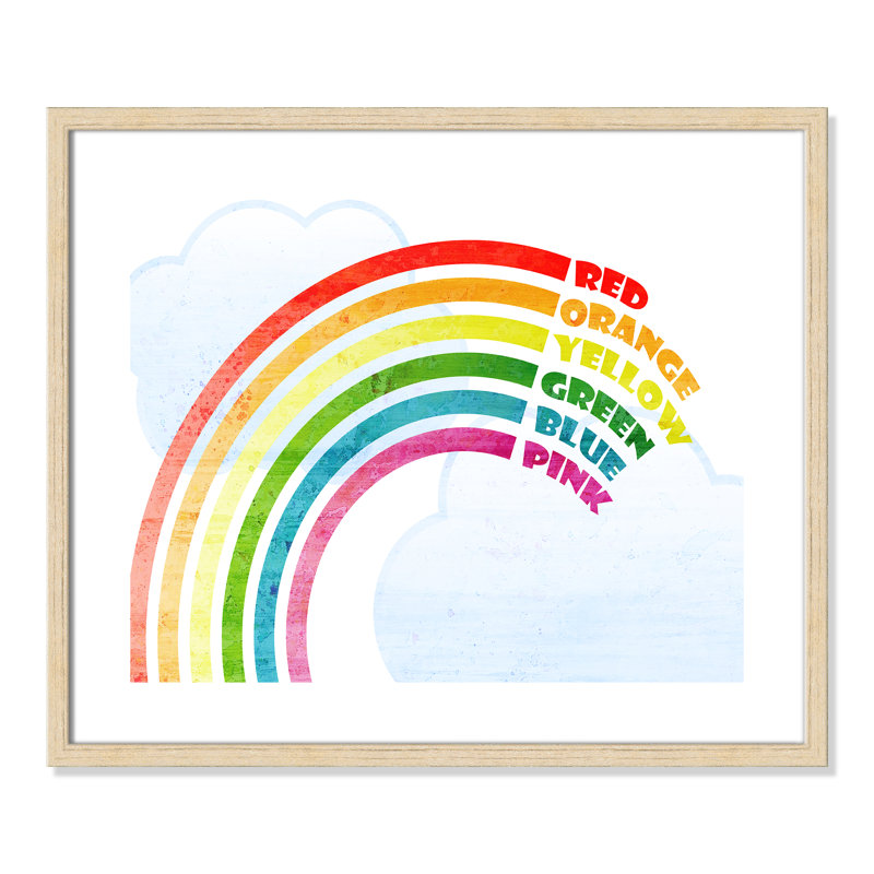 Art sur toile, couleurs, Cadre en chêne, 24.5" H x 20.5" W x 1.18" D