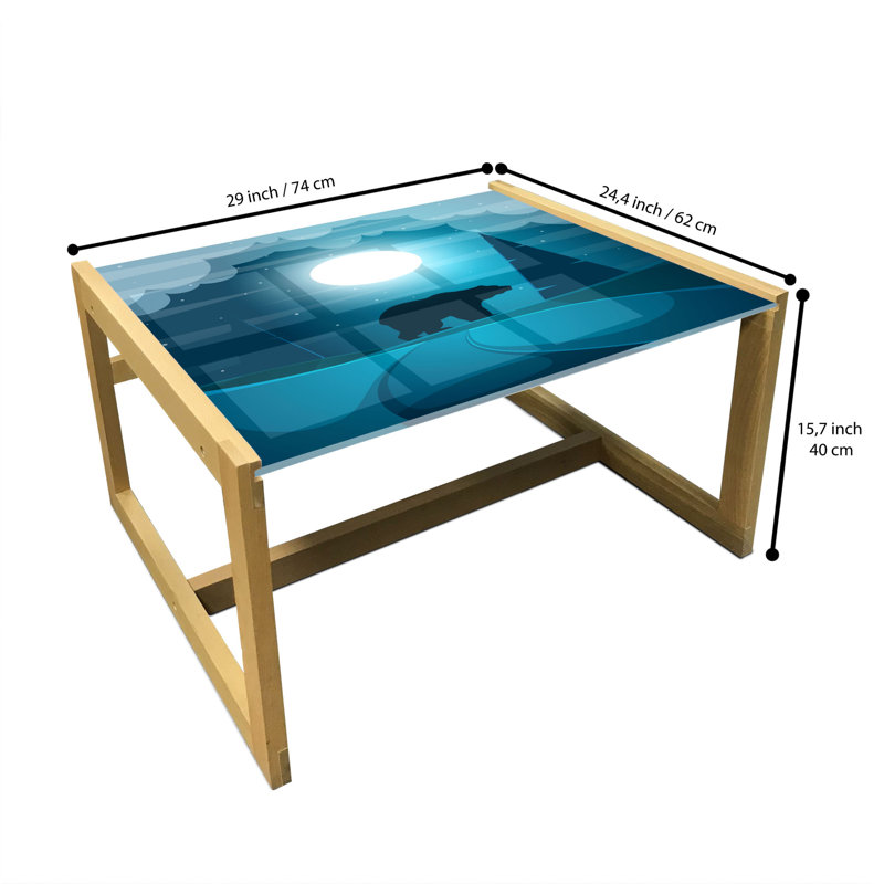 Jaime-Lea Sled Coffee Table, 62cm H x 74cm W x 40cm D