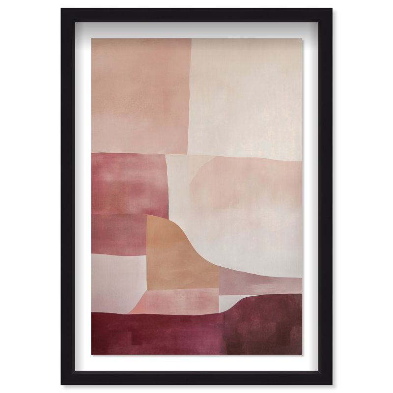 Ruby Dreams II Shadowbox Abstract Print by Oliver Gal, Black Frame, 10 x 15, 16.5"H x 11.5"W, Black Frame