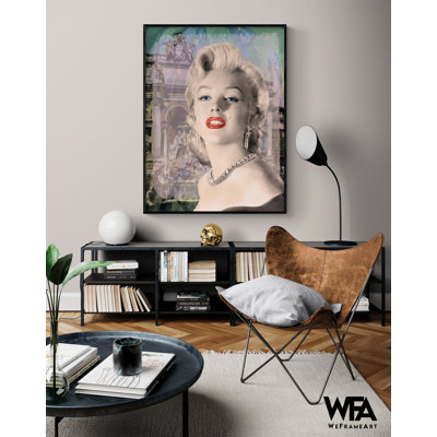 «Girls Best Friend Trevi» par Jerry Michaels, impression de Marilyn Monroe, décor de salle d'attente pour les lèvres rouges, art mural, salon de coiffure