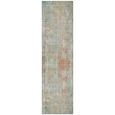 Machine Washable Indoor/Outdoor Chantille ACN2310 Abstract Rug