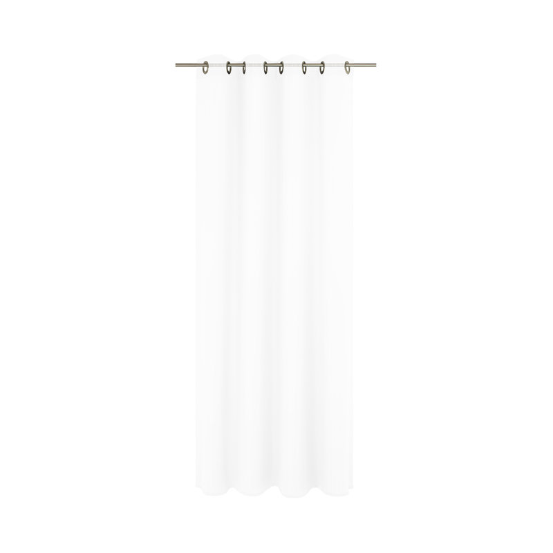 Andrais Semi Sheer Single Curtain Panel, 245cm H x 300cm W