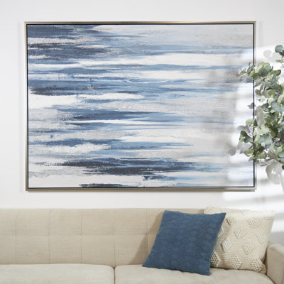 Abstrait - Cadre flottant, peinture sur toile