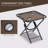 Brown Zero Gravity Chair Set With Side Table, Folding Reclining Chair With Cupholders & Pillows Adjustable Lounge Chair For Pool Backyard Lawn Beach