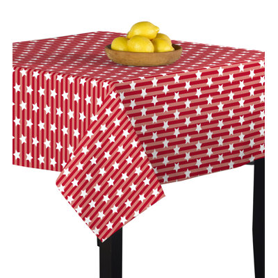 Slavens Star Stripes Tablecloth