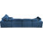 Jocqua Velvet L-Shaped Sectional Reversible-1870451985