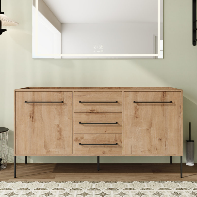 Base de meuble-lavabo double Nyrith