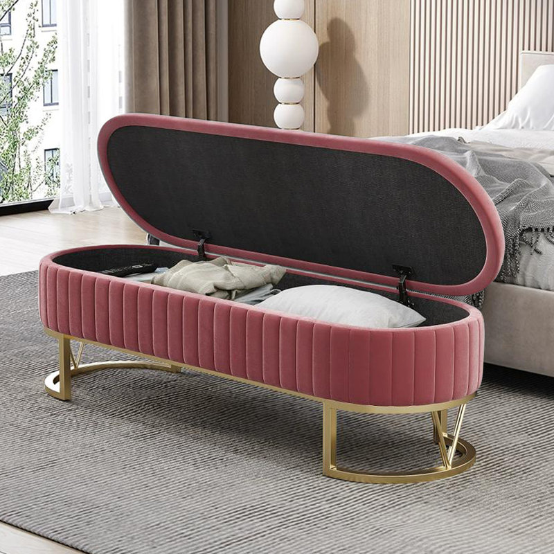 Banc avec revêtement, Rose