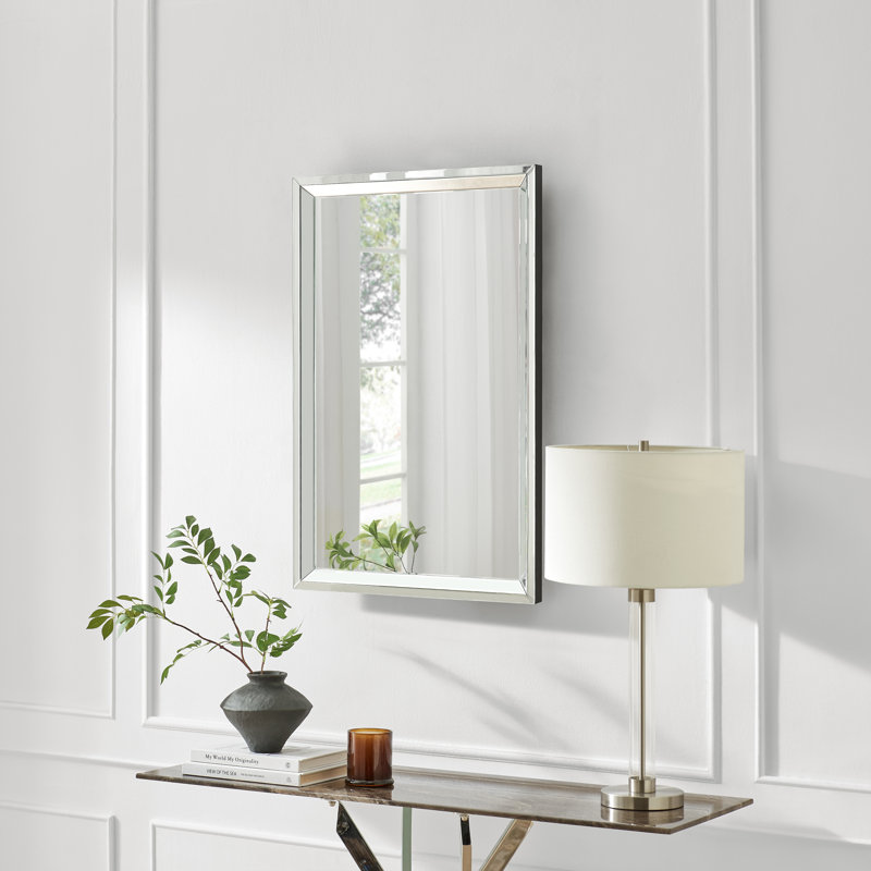 Almine Glass Rectangle Mirror, 90 cm H x 60 cm W