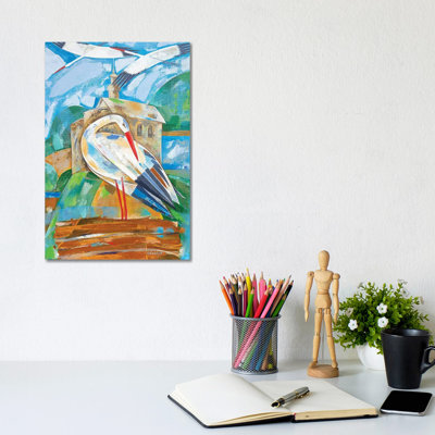 Storks by Neli Lukashyk - Wrapped Canvas Painting