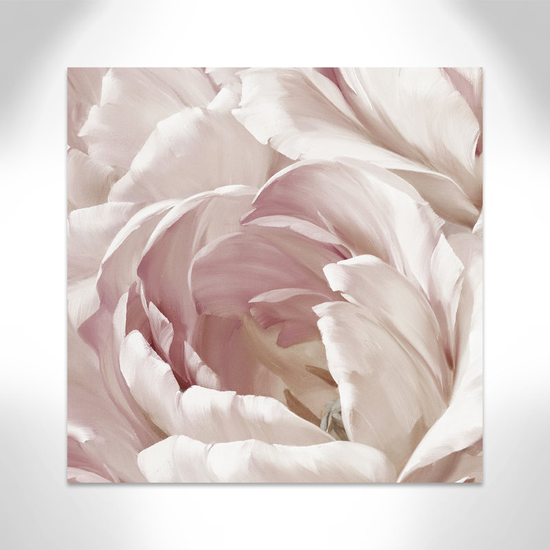 Intime rosé II - photographie, Toile tendue, H 40 po x l 40 po x P 1,375 po