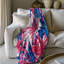 Red and Azure Blooms - 1 pièce Sherpa Premium-101008543