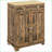 Cabinets with Solid Wood Countertop, Modern Rustic Kitchen Storage Sideboard with 2 Drawers, Doors &amp; Adjustable Shelf | Rustic Brown | Engineered Wood