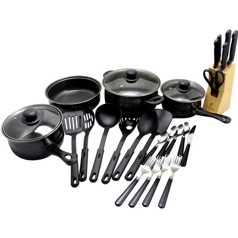 Gibson Home 32 Pieces Aluminum Non Stick Cookware Set