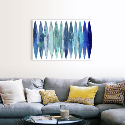 " Abstract Surfboards Blues " by David Moore