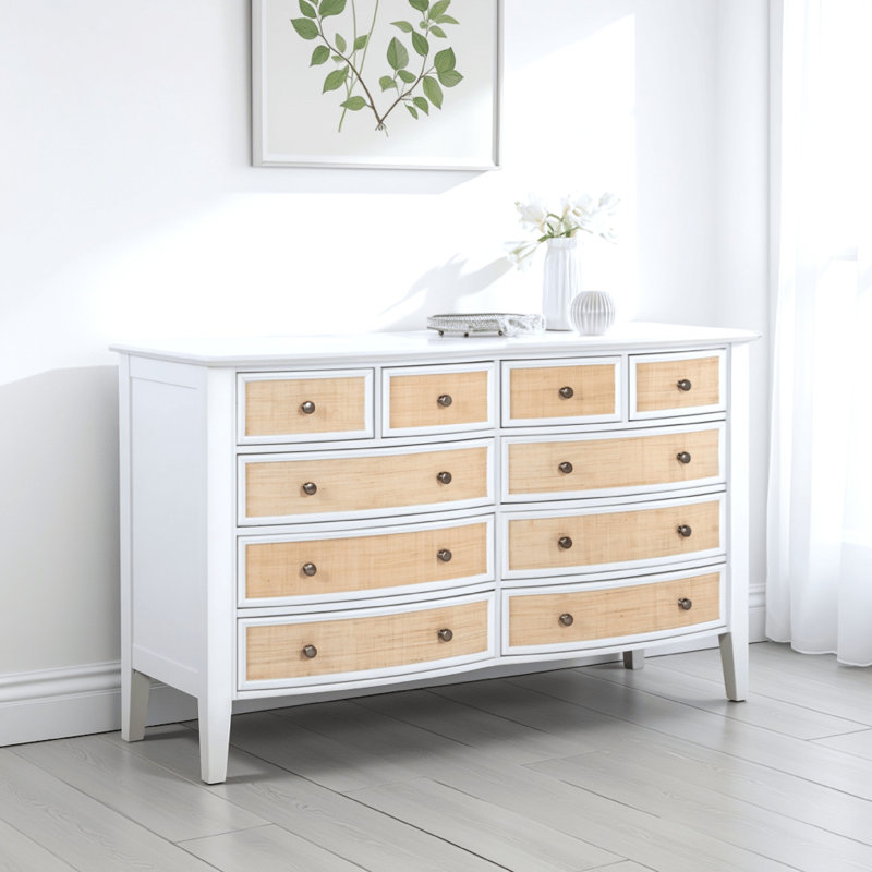 Commode 10 tiroirs blanche
