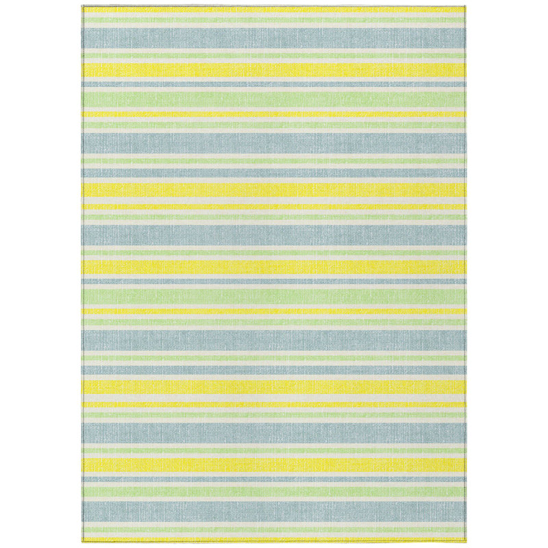 Kinslee Washable Striped Indoor / Outdoor Rug, Rectangle 8' x 10'