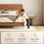 Structure de grand lit, lit plateforme rembourré moelleux avec tête de lit réglable en hauteur, structure robuste et lattes, conception silencieuse, compatible avec les matelas sans ressorts, facile à assembler, brun-1692385190-1692385191