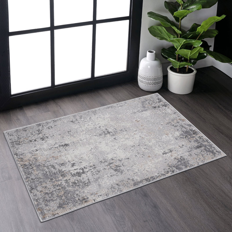 LOOM & LUXE Collection 2X3 Ivory/Sand/Abstract Non-Shedding Living Room Bedroom Dining Home Office Stylish And Stain Resistant Area Rug