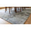 Tapis contemporain en lin noué à la main 8 x 10 po