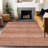 Machine Washable Indoor/Outdoor Xhevrie Terracotta Rug-1300504620