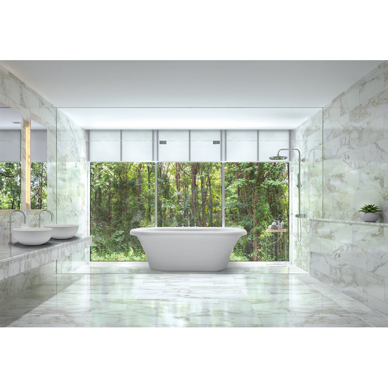 Baignoire de trempage autoportante MTI Solutions New Yorker 6, Blanc