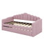 Lit de jour rembourré avec couchette, canapé-lit en velours avec ports de chargement USB, aucun sommier nécessaire, taille simple-1770151064