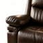 Fauteuil inclinable manuel entièrement assemblé de 101,6 cm de large en similicuir, dossier et accoudoirs rembourrés.-1014618834
