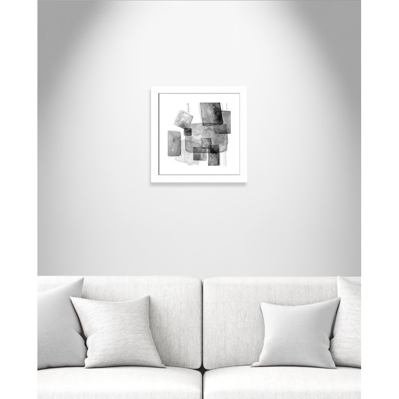 Patchlets - peinture encadrée, Blanc mat, H 18,5 po x l 18,5 po x P 1,25 po