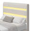 Upholstered Platform King Size Hydraulic Storage Bed, Lift Up Storage Bed With RGB LED Light Headboard, No Box Spring Needed,Velvet,Beige-1567764534-1567764535