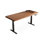 Light Walnut Rectangular Solid Wood Standing desk