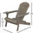 Foldable Chair In Gray, Made Of Wood For Outdoor Enjoyment Use, With Function