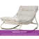 Caili Outdoor Rocking Metal Chair With Removable Cushions Set Of 2