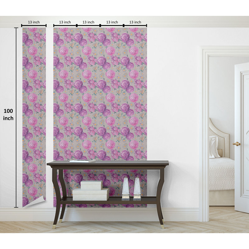 Zarrukh Roll, L 100 po x l 13 po, Lilas pâle, souci
