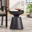 Table décorative d'extérieur en béton léger, cuivre, chic moderne, aucun assemblage requis pour une installation instantanée