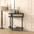 Half Moon Design End Table, Semi-Circle Entryway Console Table With Storage