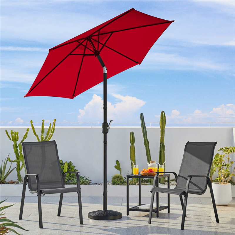 Charlean 226cm Tilt Parasol, Red