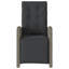 2 chaises de patio inclinables Red Barrel Studio® avec repose-pieds en poly rotin-832365104-832365110