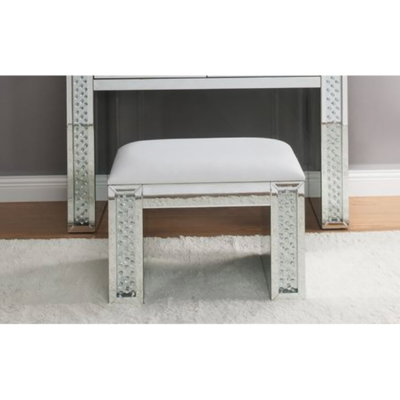 Petit repose-pieds avec miroir et petit repose-pieds pour l'intérieur